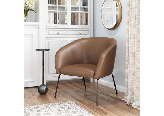 109055 Quinten Accent Chair Vintage Brown