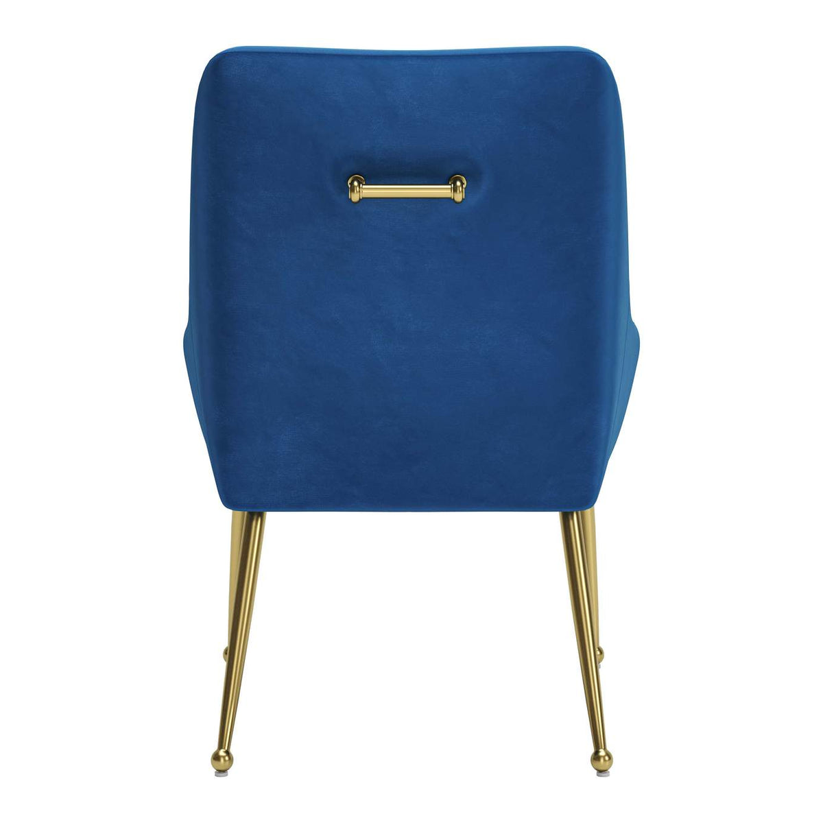 109715 Maxine Dining Chair Navy Blue & Gold