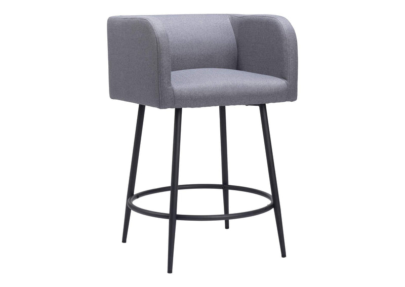 110065 Horbat Counter Stool (Set Of 2) Gray