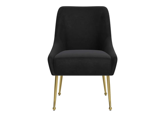 109717 Maxine Dining Chair Black & Gold