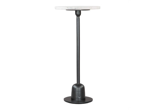109458 Woozy Side Table White & Black