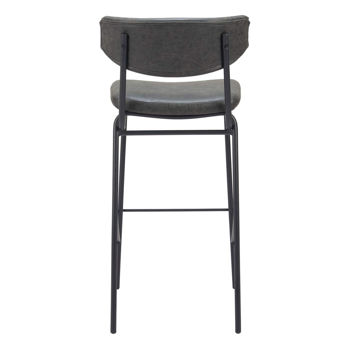 110261 Charon Barstool (Set Of 2) Vintage Black