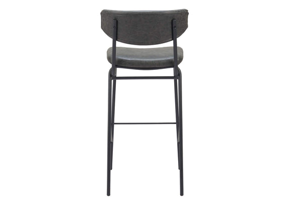 110261 Charon Barstool (Set Of 2) Vintage Black