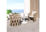 704012 Quadrat Outdoor Dining Chair White