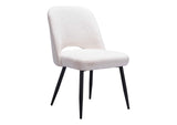 109325 Teddy Dining Chair (Set Of 2) Ivory