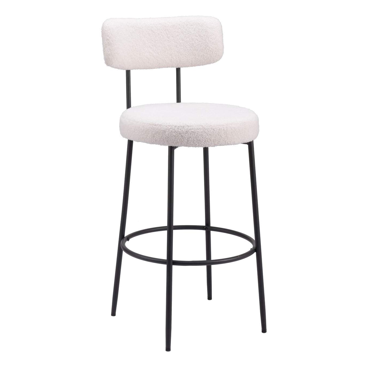 109740 Blanca Barstool (Set Of 2) Ivory