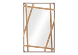 A12255 Tolix Mirror Antique Gold & Black