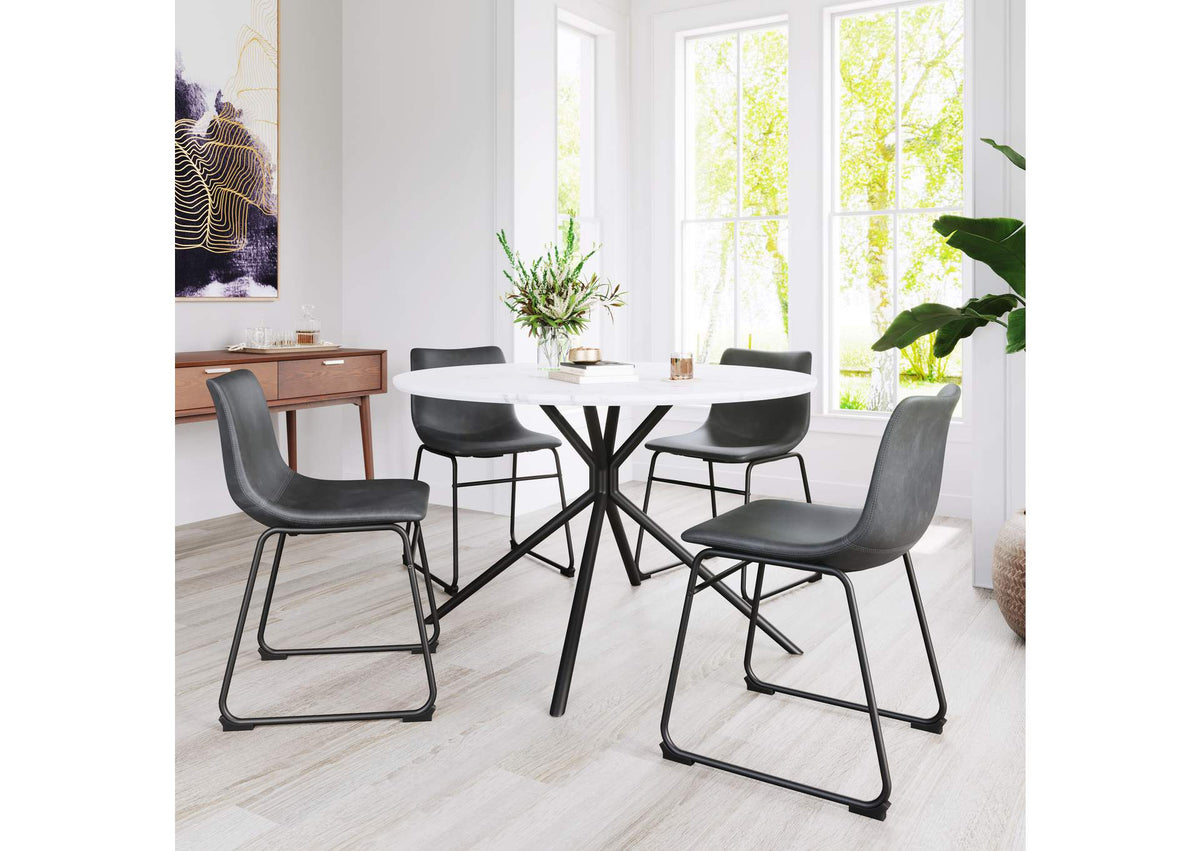 101879 Amiens Dining Table White