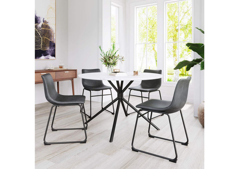 101879 Amiens Dining Table White