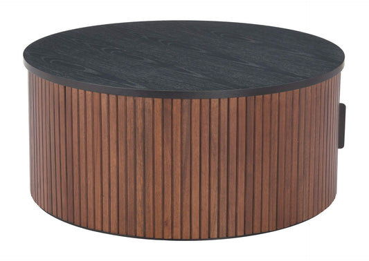 110299 Nejaus Coffee Table Black & Walnut