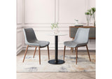 109934 Magnus Dining Chair (Set Of 2) Slate Gray & Walnut