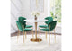 101842 Fullerton Dining Table White & Gold