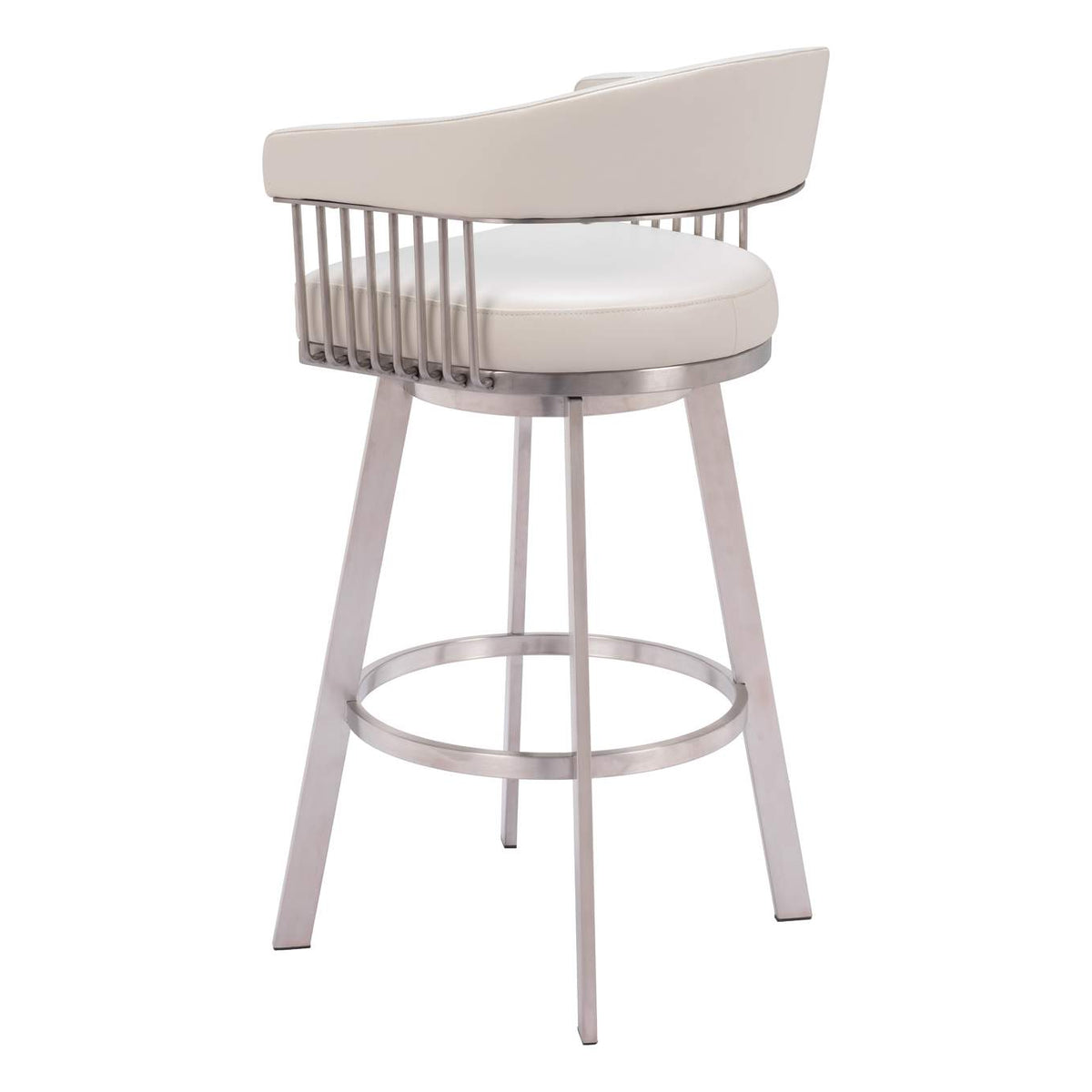110046 Bantry Swivel Barstool White