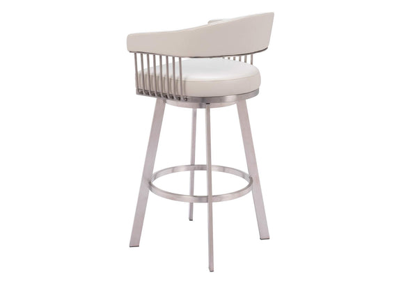110046 Bantry Swivel Barstool White
