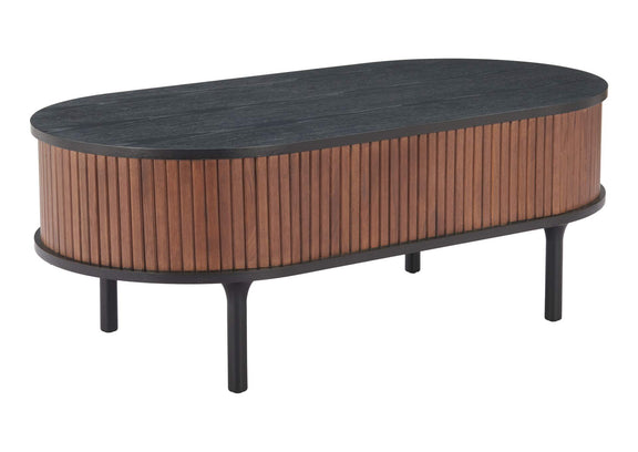 110298 Koriana Coffee Table Black & Walnut