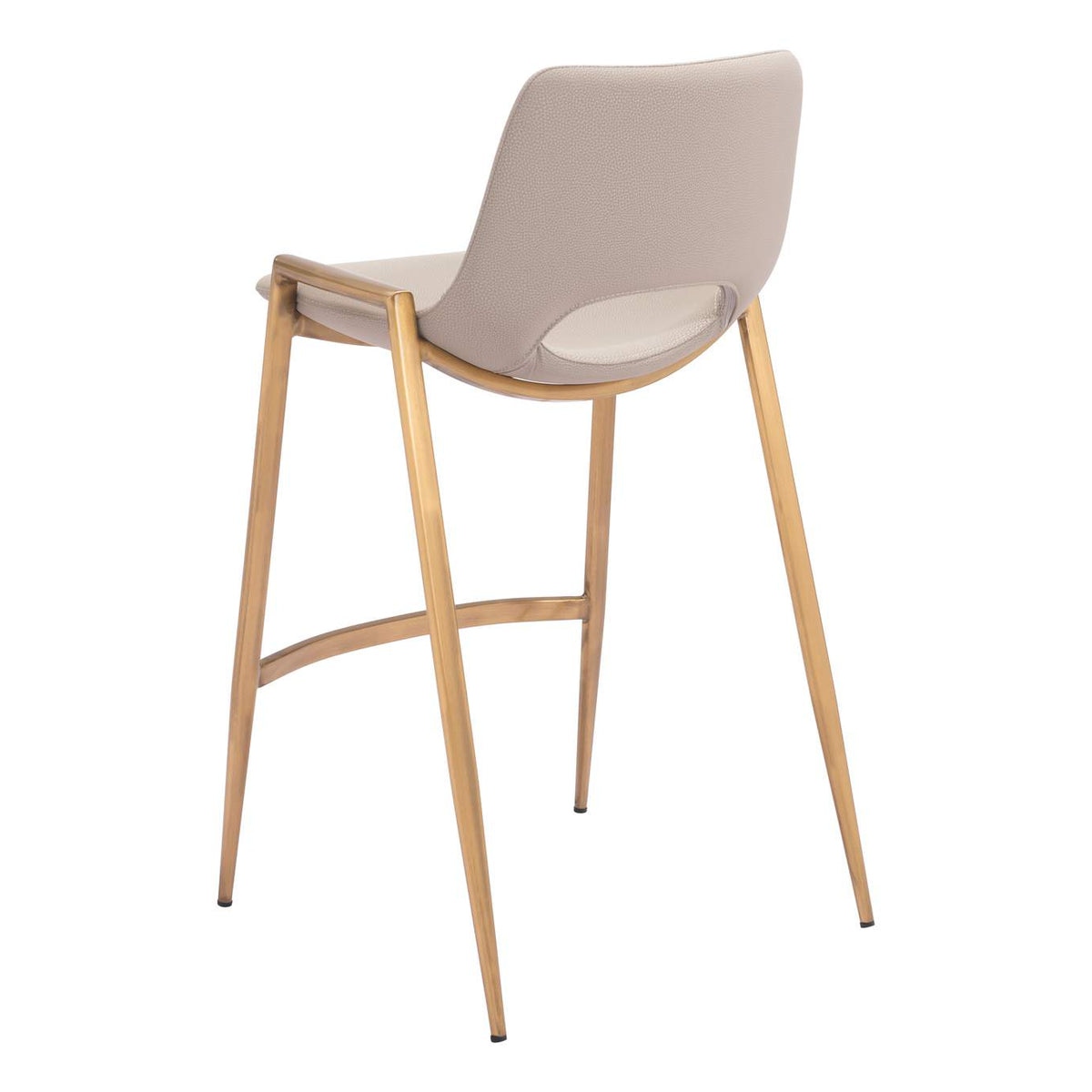 109733 Desi Counter Stool (Set Of 2) Beige & Gold