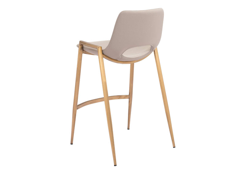 109733 Desi Counter Stool (Set Of 2) Beige & Gold