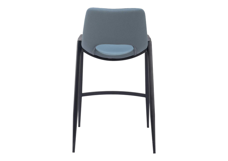 109539 Desi Counter Stool (Set Of 2) Azure Gray