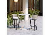 704035 Soleil Outdoor Bar Table White