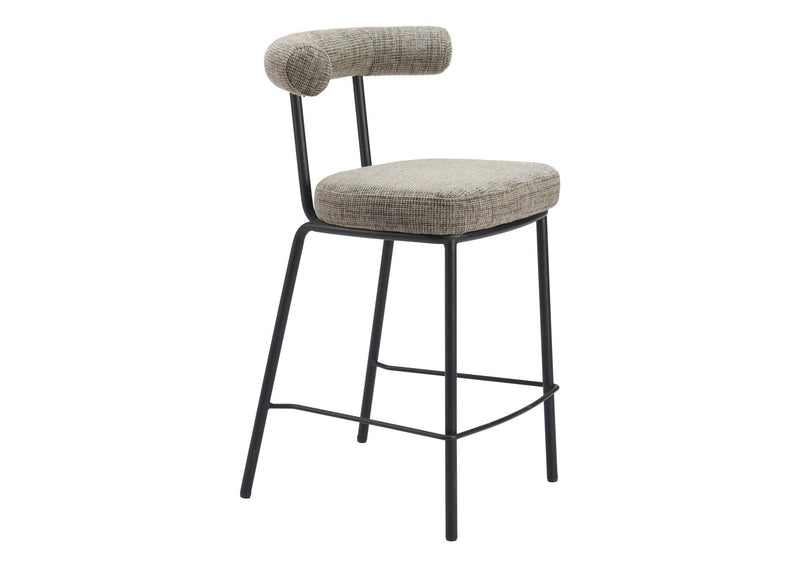 110099 Kede Counter Stool Green Tweed