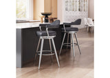 110045 Vagur Swivel Barstool Black