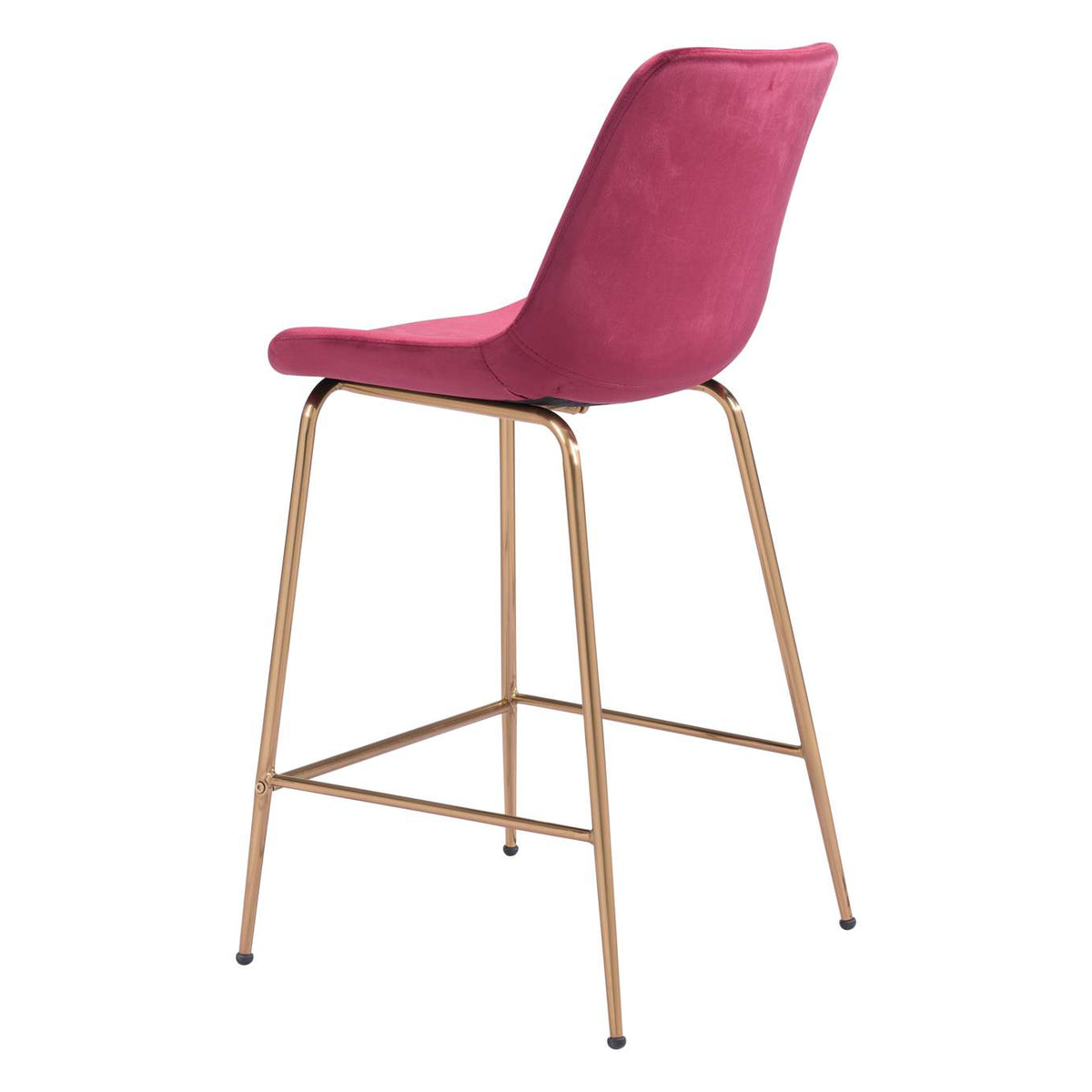 101764 Tony Counter Stool Red & Gold