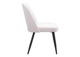 109325 Teddy Dining Chair (Set Of 2) Ivory