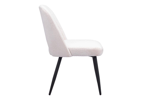109325 Teddy Dining Chair (Set Of 2) Ivory