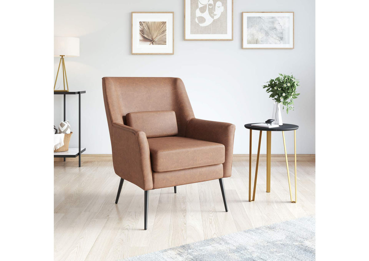 109049 Ontario Accent Chair Vintage Brown