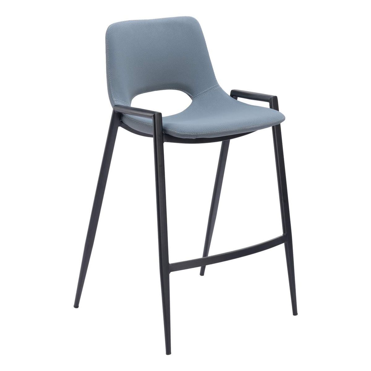 109539 Desi Counter Stool (Set Of 2) Azure Gray