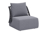 704024 Mekan Outdoor Accent Chair Gray