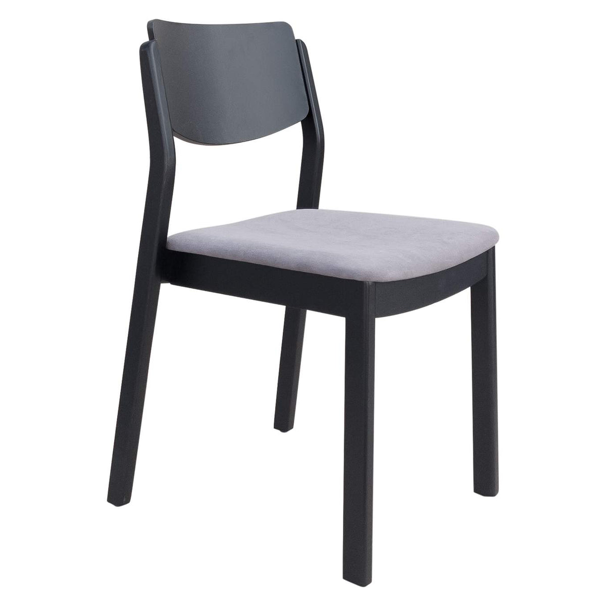 109214 Desdamona Dining Chair (Set Of 2) Gray & Black