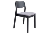 109214 Desdamona Dining Chair (Set Of 2) Gray & Black