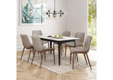 101272 Magnus Dining Chair (Set Of 2) Brown & Walnut