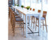 100983 Ambrose Barstool (Set Of 2) Walnut & Dark Gray