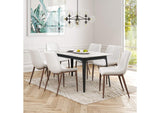 101273 Magnus Dining Chair (Set Of 2) White & Walnut