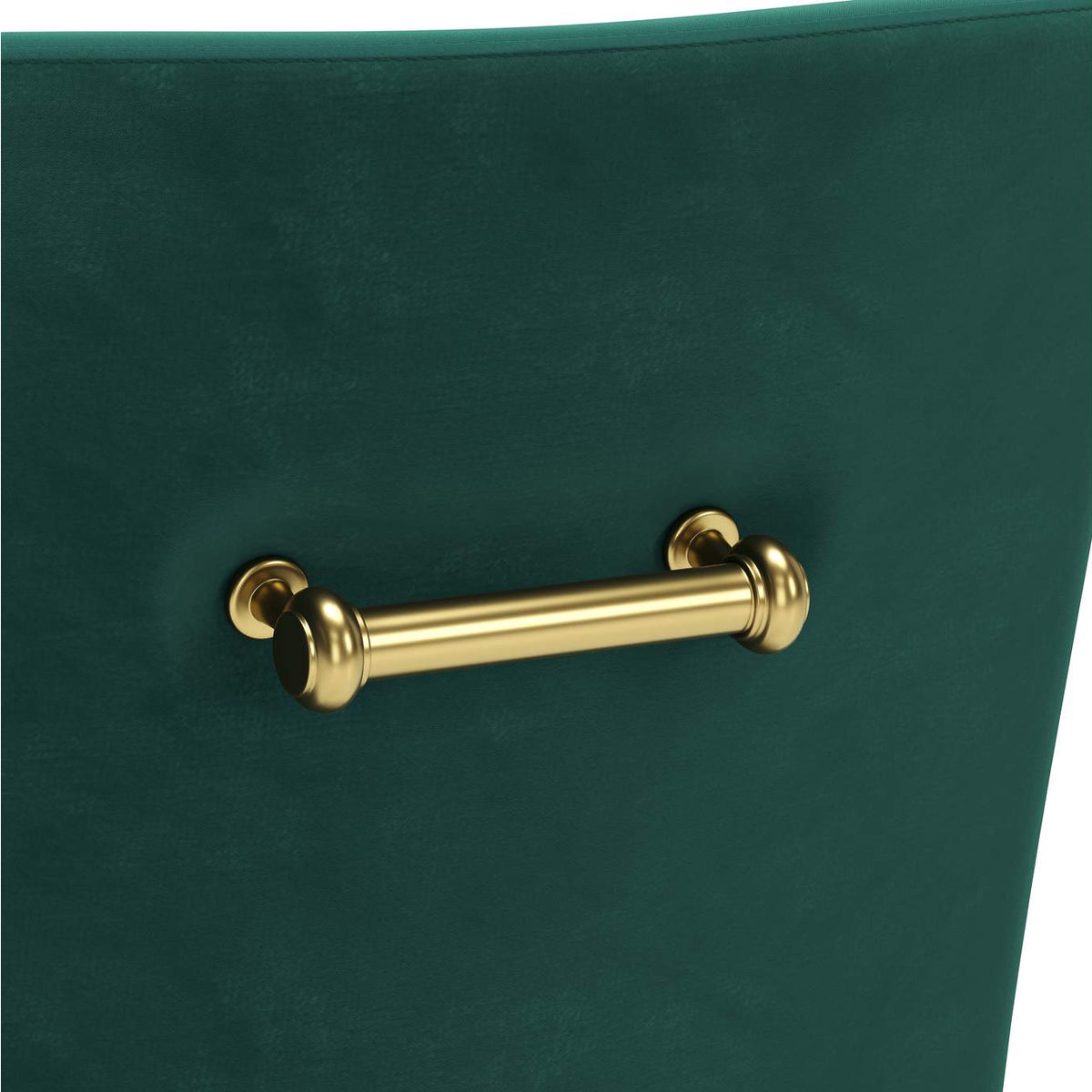 109716 Maxine Dining Chair Green & Gold