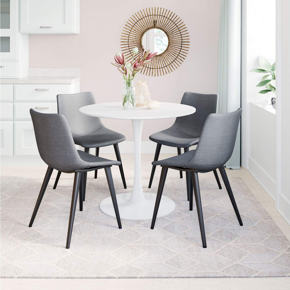 101949 Daniel Dining Chair (Set Of 2) Gray