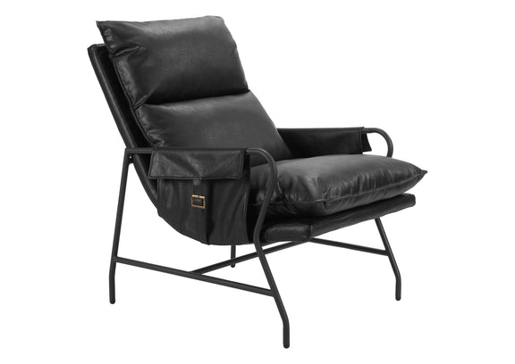 110204 Halaus Accent Chair Black