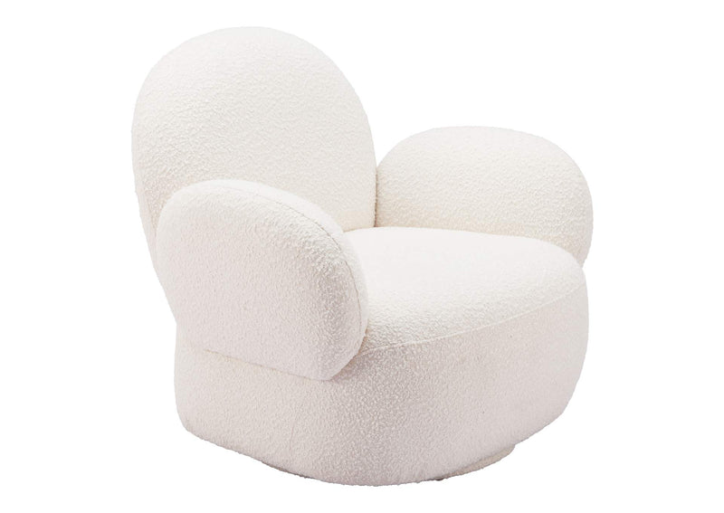 110280 Pilka Swivel Chair White