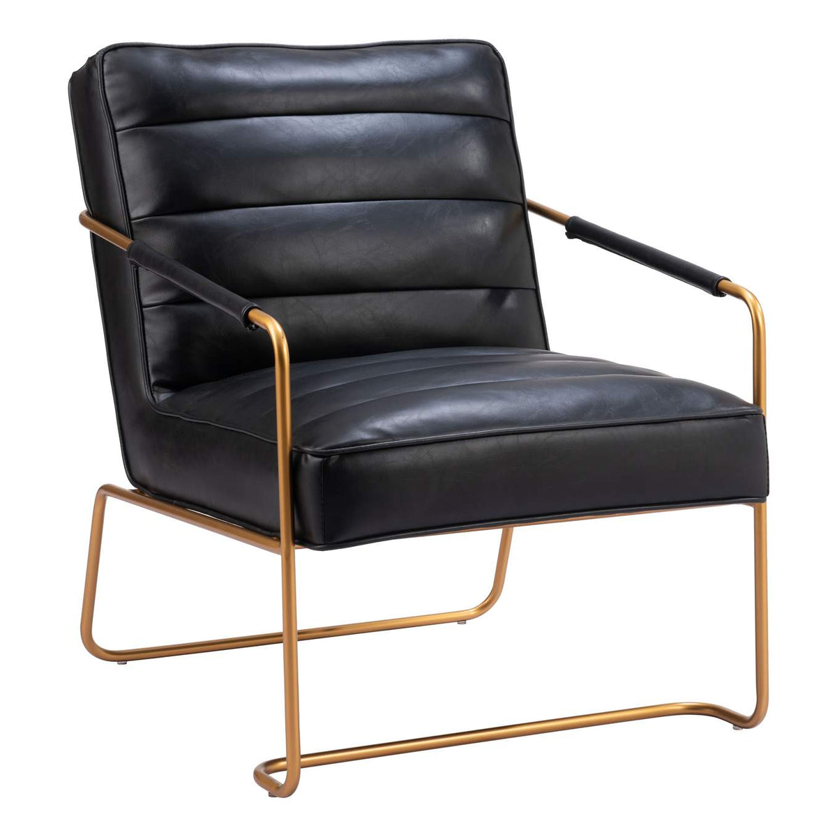 109521 Dallas Accent Chair Vintage Black