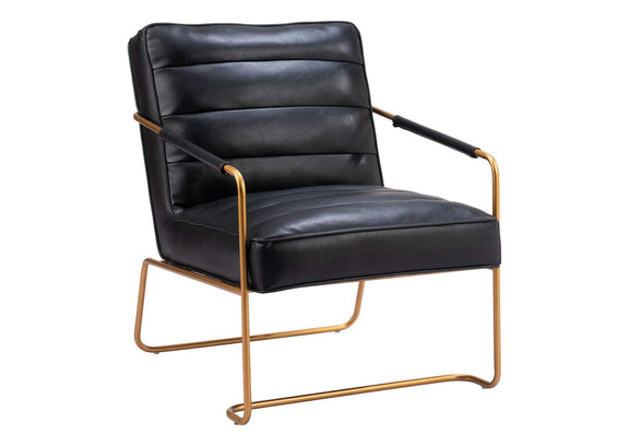 109521 Dallas Accent Chair Vintage Black