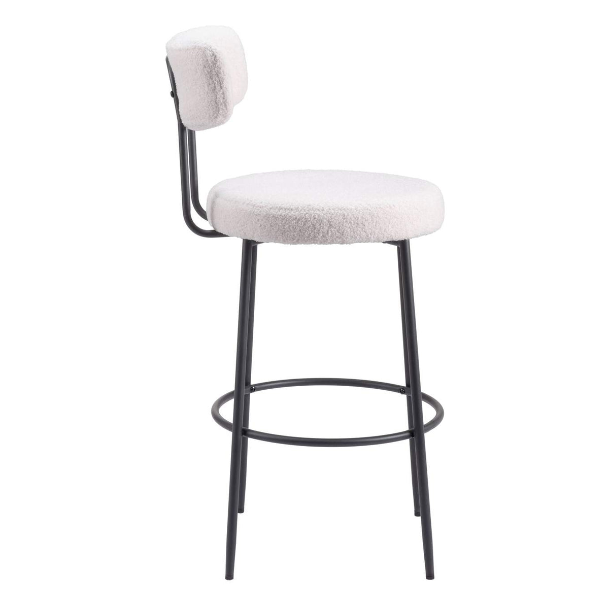 109740 Blanca Barstool (Set Of 2) Ivory