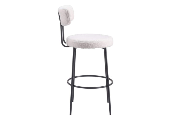 109740 Blanca Barstool (Set Of 2) Ivory