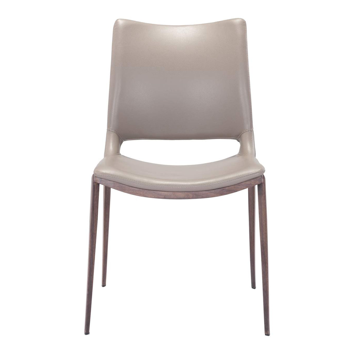 101282 Ace Dining Chair (Set Of 2) Brown & Walnut