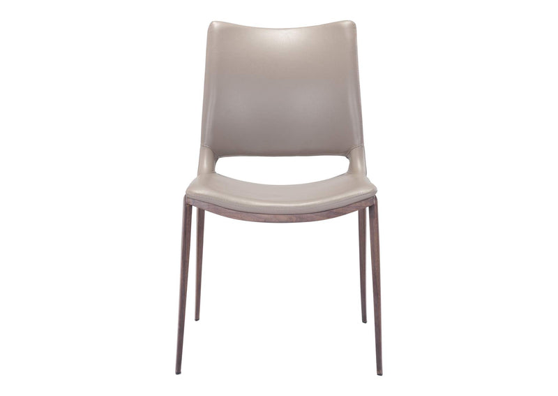 101282 Ace Dining Chair (Set Of 2) Brown & Walnut