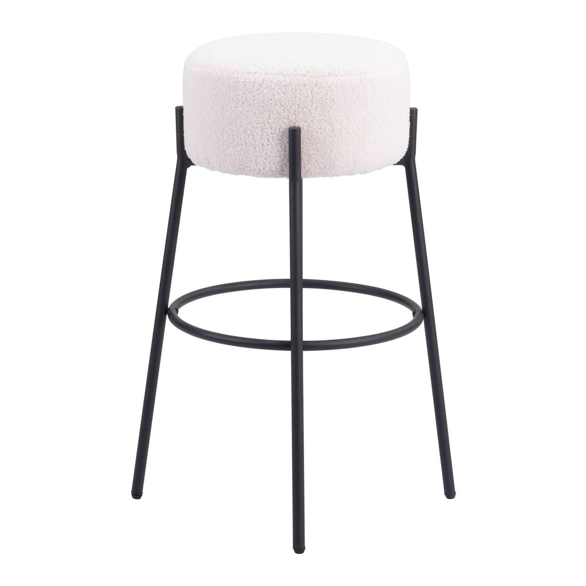 109742 Blanche Barstool (Set Of 2) Ivory