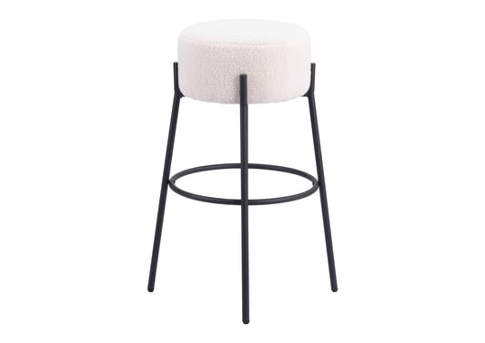 109742 Blanche Barstool (Set Of 2) Ivory