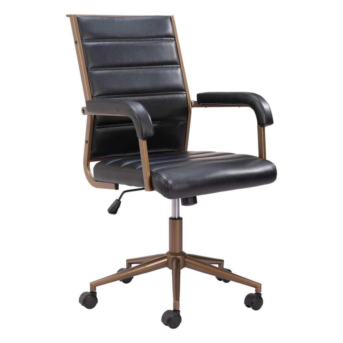 109021 Auction Office Chair Vintage Black