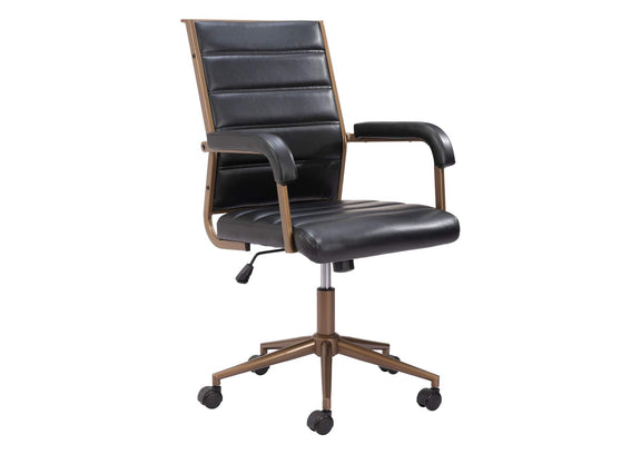 109021 Auction Office Chair Vintage Black